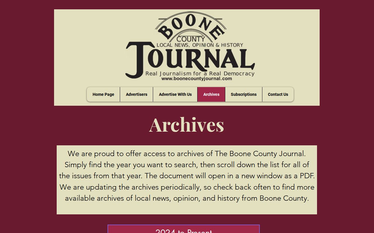 Boone County Journal local crime news archive source